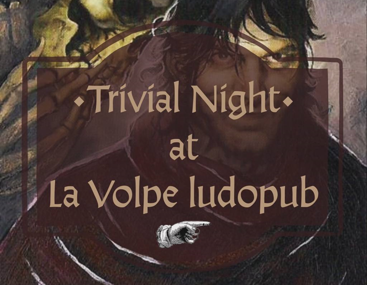 la volpe ludopub - header trivial night luglio