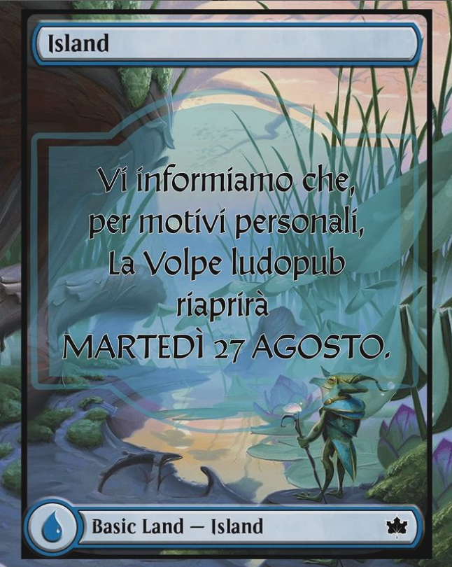 la volpe ludopub - apertura rimandata